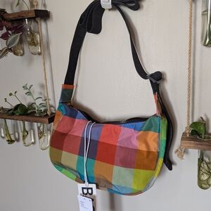 Baggu Small Crescent Madras